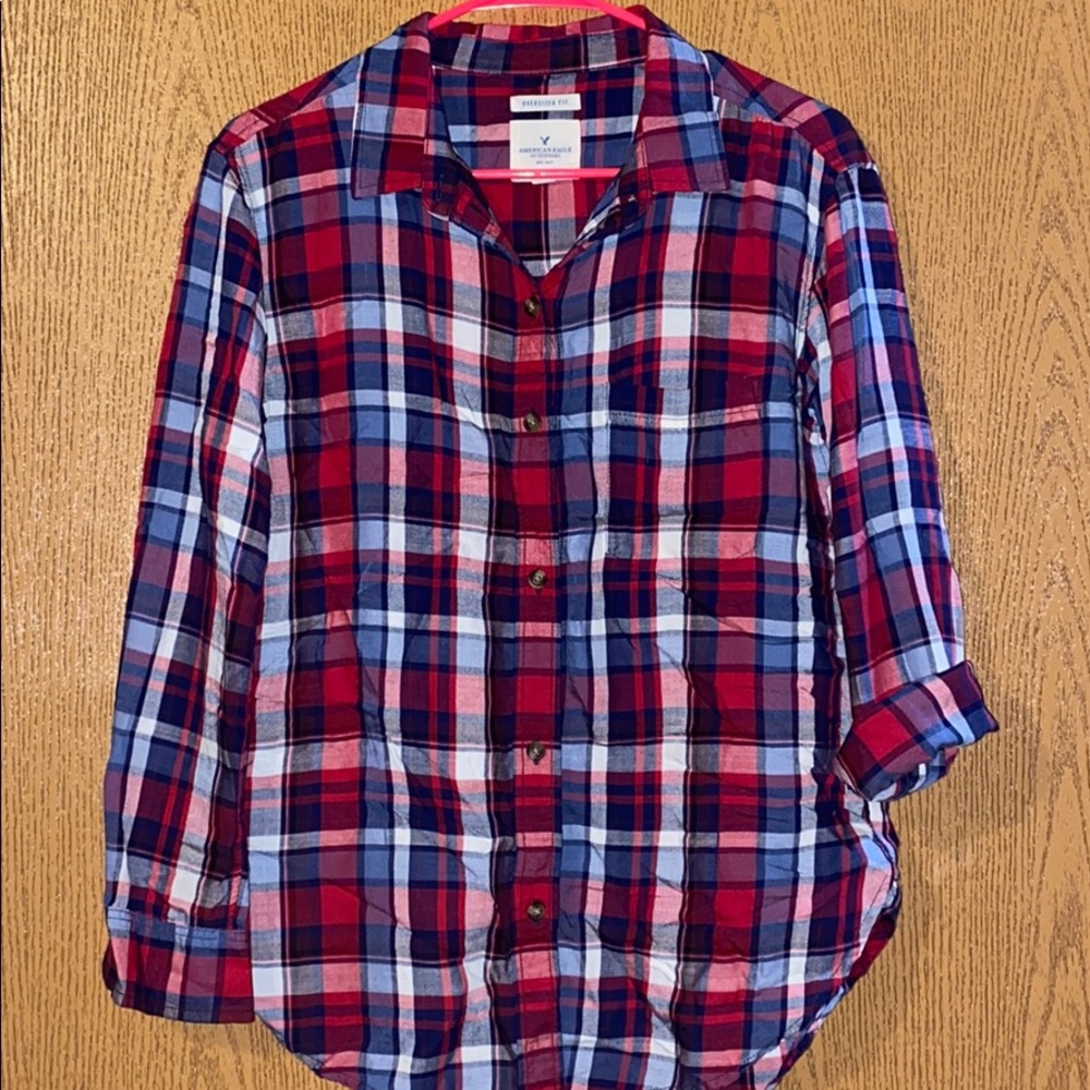 Oversized American Eagle Flannel